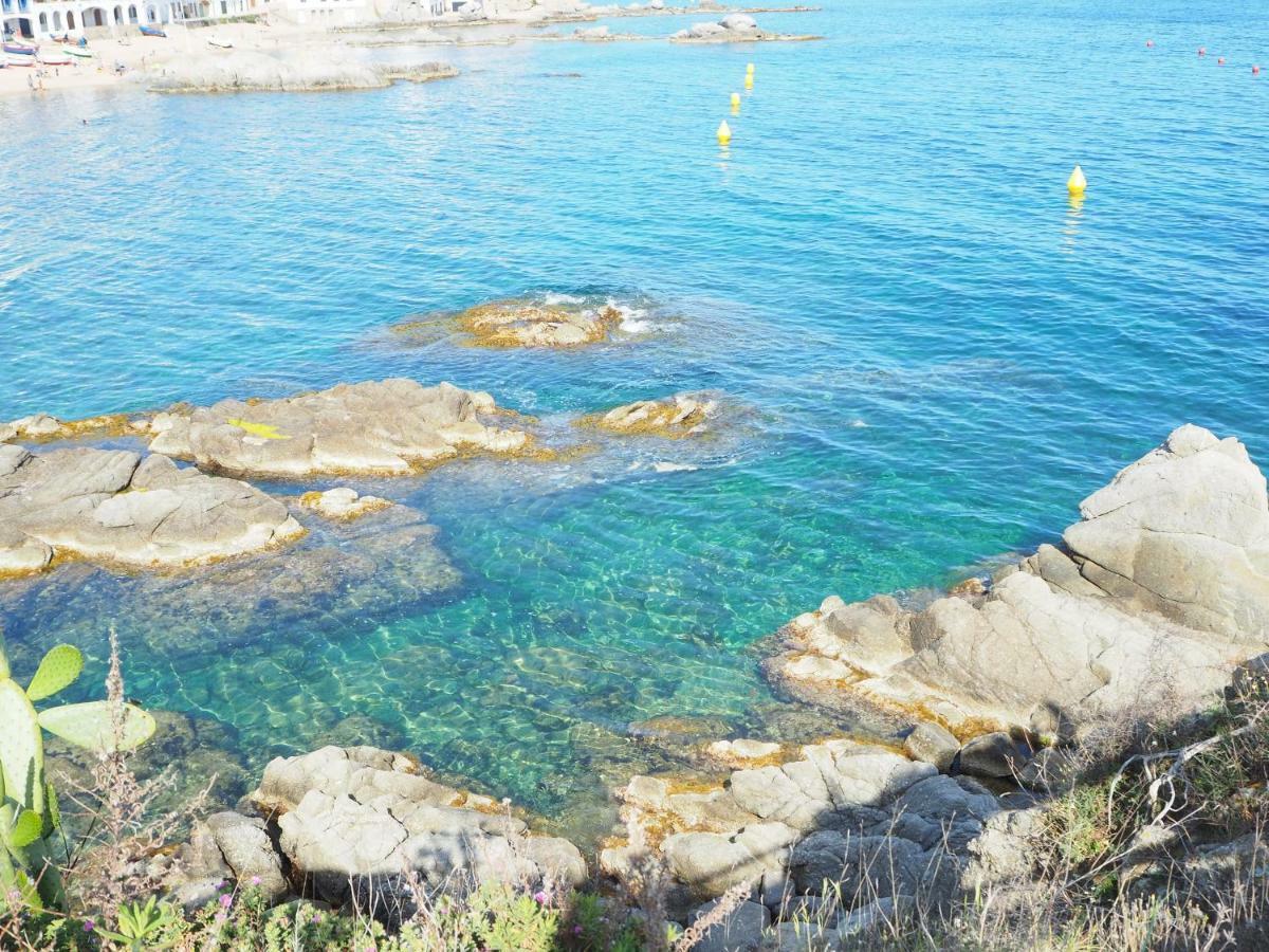 Apartamento en Calella de Palafrugell con vistas al mar, piscina y terraza Esterno foto